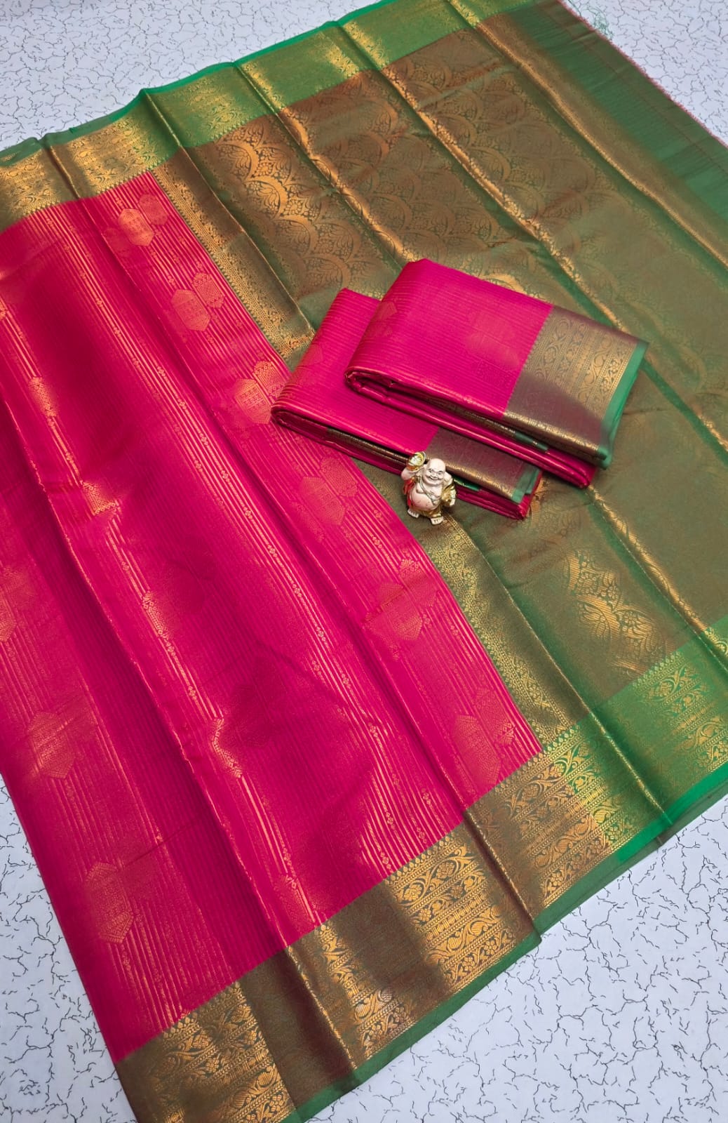 KANCHIPURAM VAIRAOOSI BORDER SOFT SILK SAREE