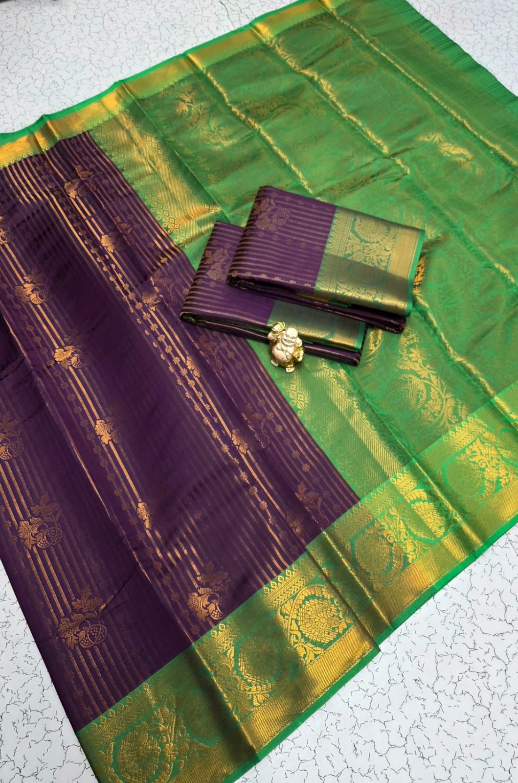 KANCHIPURAM VAIRAOOSI BORDER SOFT SILK SAREE